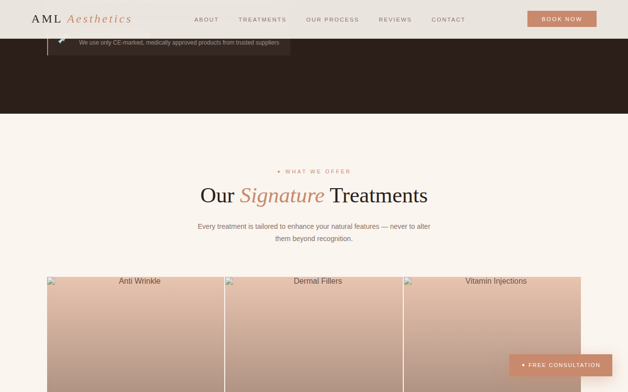 AML Aesthetics Treatments
